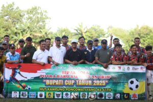 Bupati Lampung Tengah Buka Turnamen Sepak Bola Bupati Cup 2025 di Lapangan Poncowati img 20251005 wa0020