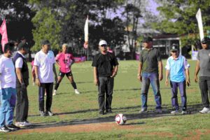 Bupati Lampung Tengah Buka Turnamen Sepak Bola Bupati Cup 2025 di Lapangan Poncowati