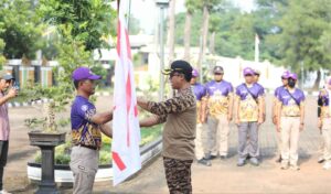 Bupati Lampung Tengah Lepas Kontingen Jambore Daerah VII Pramuka Lampung Tahun 2025