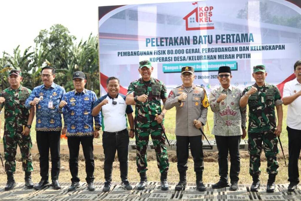 Ardito Wijaya Hadiri Peletakan Batu Pertama Pembangunan 80.000 Gerai Koperasi Merah Putih