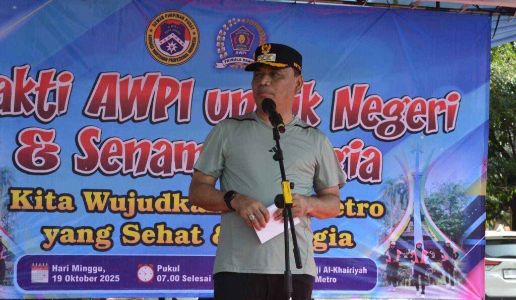 Walikota Metro Resmi Buka Lomba Senam Kreasi Metro Bahagia Yang Diselenggarakan DPC AWPI
