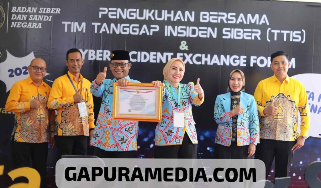 Bupati Ardito Wijaya Hadiri Pengukuhan Tim Tanggap Siber Lamteng