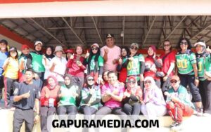 Wakil Bupati Komang Koheri Hadiri Senam Sehat GERMAS Bareng Warga Seputih Raman